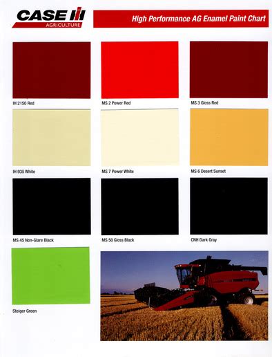 case skid steer paint|case ih paint color chart.